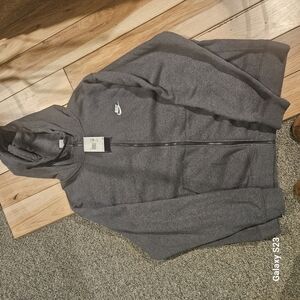 Nike Gray Zip-Up Hoodie Sweatshirt